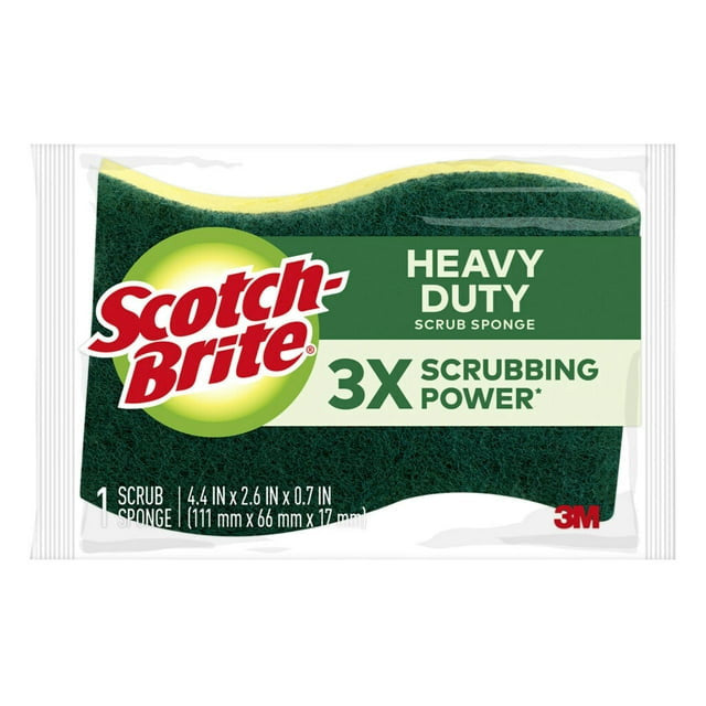 Scotch Brite Heavy Duty Scrub Sponges, 1 Ea